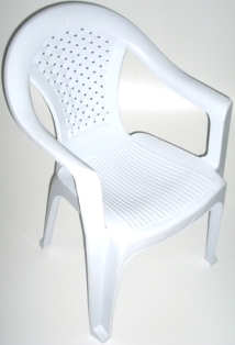 Foto z PVC-stoelen met armleuning